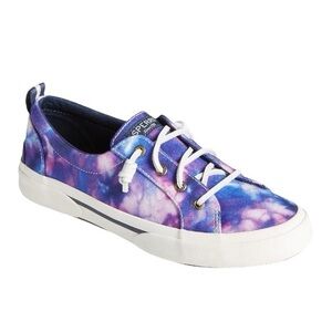 Sperry Pier Wave Purple Tie Dye Sneakers 7